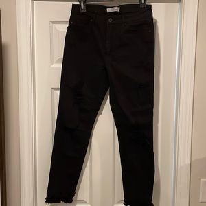 KanCam Blacked Ripped Straight jeans